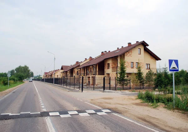 Novas Casas Perto Zvenigorod Região Moscovo Rússia — Fotografia de Stock