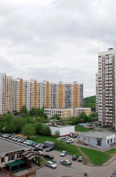 Krajobraz Miejski Obszar Mieszkaniowy Tushino Moskwa — Zdjęcie stockowe