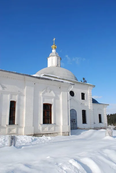 Церковь Богоявления Селе Глебовка Истра — стоковое фото