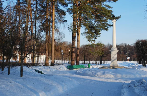 Memorial Column För Att Hedra Alexander Den Första Dödsboet Arkhangelsk — Stockfoto