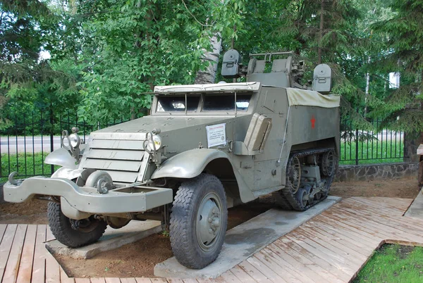 Armored car in the Museum of technology Vadim ZADOROZHNY on Ilyinsky highway in Krasnogorsk. Moscow region.