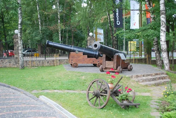 Alte Waffen Auf Dem Gelände Des Militärgeschichtlichen Museums — Stockfoto