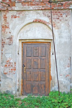 Moskova bölgesi Nikolskoye Ruza köyünde terk edilmiş bir Aziz Nikolaos Kilisesi'nin parçası