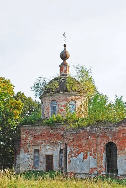 Abandonné Église Saint Nicolas Nikolsky Dolgorukov Maintenant Village Nikolskoïe Ruza — Photo