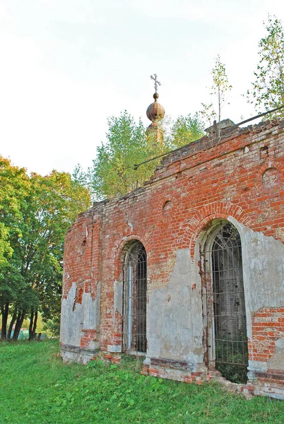 Fragment Opuszczonego Kościoła Mikołaja Miejscowości Nikolskoye Ruza Rejon Moskiewski — Zdjęcie stockowe