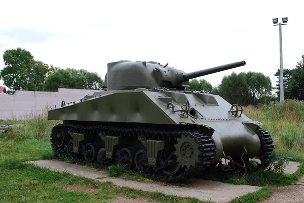 Tanque Americano Sherman Museo Historia Militar Lenin Snegirevskie Región Moscú —  Fotos de Stock