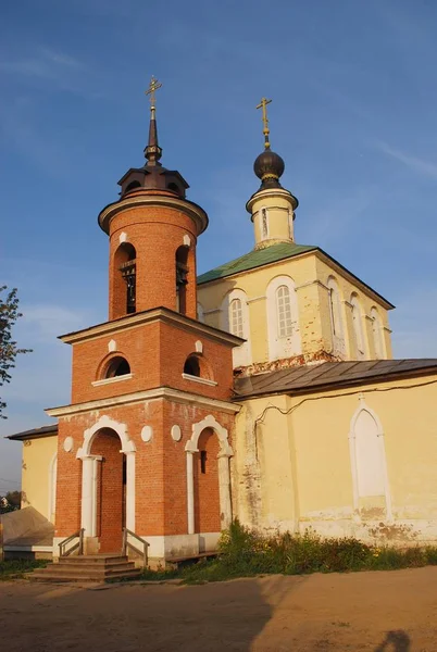 Kościół Narodzenia Najświętszej Maryi Panny Miejscowości Kolyubakino Dzielnicy Ruza Regionu — Zdjęcie stockowe