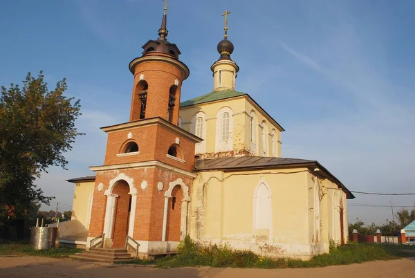 Kościół Narodzenia Najświętszej Maryi Panny Miejscowości Kolyubakino Dzielnicy Ruza Regionu — Zdjęcie stockowe