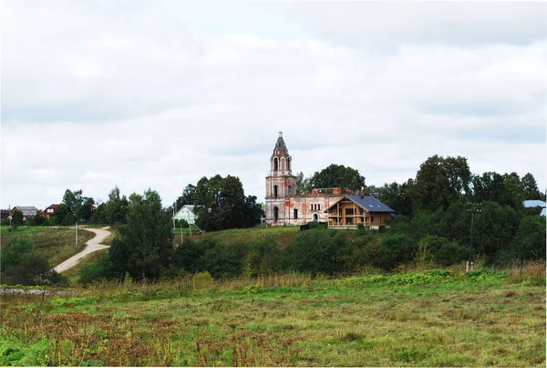 Iglesia Abandonada Resurrección Pueblo Ivoylovo Distrito Ruza Región Moscú — Foto de Stock