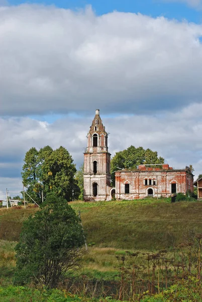 Iglesia Abandonada Resurrección Pueblo Ivoylovo Distrito Ruza Región Moscú — Foto de Stock