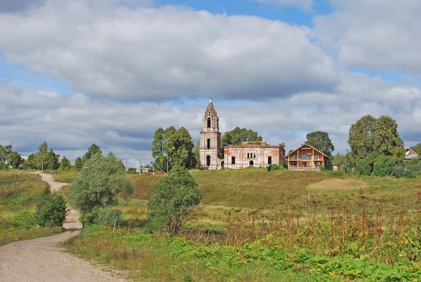 Eglise Abandonnée Résurrection Dans Village Ivoylovo Ruza District Région Moscou — Photo