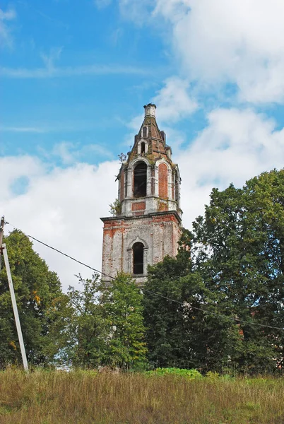 Iglesia Abandonada Resurrección Pueblo Ivoylovo Distrito Ruza Región Moscú — Foto de Stock