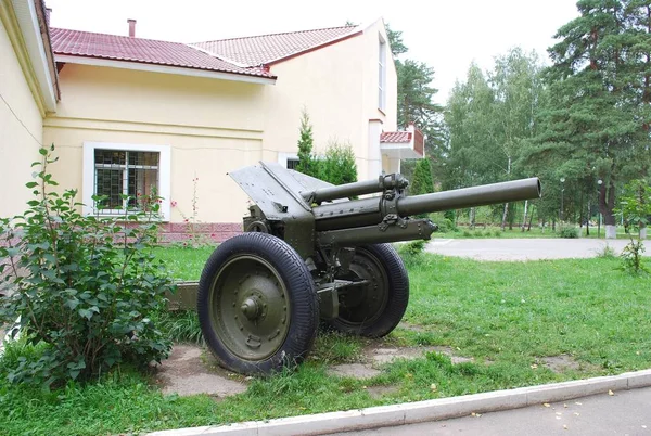 Pistolet Régimentaire Lénine Snegirevskie Équipement Militaire Musée Dans Village Lenino — Photo