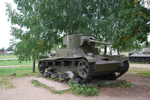 Sovjetiska Lätta Stridsvagnen Lenin Snegirevskie Militär Utrustning Museum Lenino Village — Stockfoto