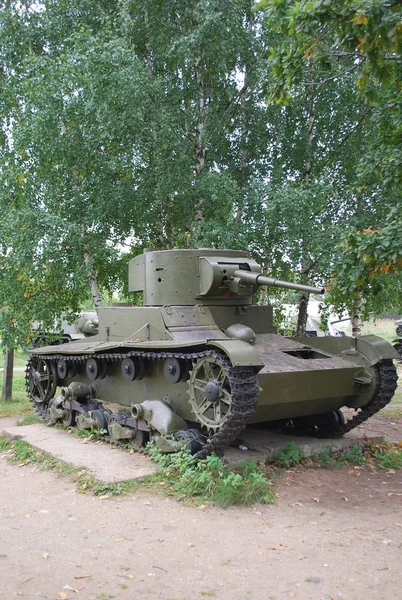 Sovjetiska Lätta Stridsvagnen Lenin Snegirevskie Militär Utrustning Museum Lenino Village — Stockfoto