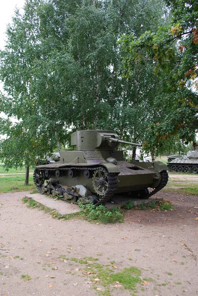 Soviet Light Tank Lenin Snegirevskie Military Equipment Museum Lenino Village — Stock Photo, Image