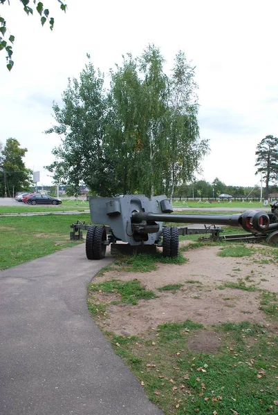 Arma Tanque Lenin Snegirevskie Equipamento Militar Museu Aldeia Lenino Região — Fotografia de Stock