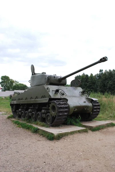 Principal Char Moyen Américain Sherman Lénine Snegirevskie Équipement Militaire Musée — Photo