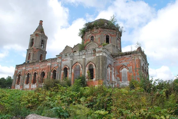 Iglesia Abandonada Natividad Pueblo Rozhdestveno Distrito Ruza Región Moscú Rusia —  Fotos de Stock