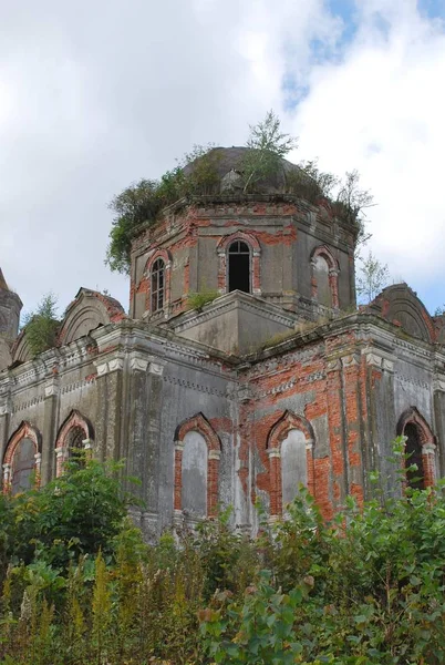 Igreja Abandonada Natividade Aldeia Rozhdestveno Distrito Ruza Região Moscovo Rússia — Fotografia de Stock