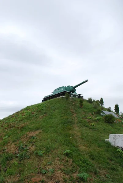Sarmanovskij Yüksekliklerinde Anavatan Savunucuları Için Anıt Büyük Vatanseverlik Savaşı Sırasında — Stok fotoğraf