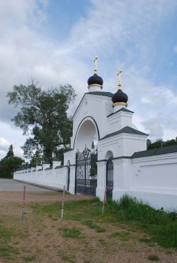 Istra ilçesinde Mansurovo köyü yakınlarında St Nicholas Kilisesi. Moskova bölgesi. Rusya.