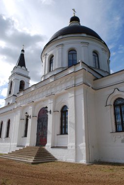 Istra ilçesinde Mansurovo köyü yakınlarında St Nicholas Kilisesi. Moskova bölgesi. Rusya.