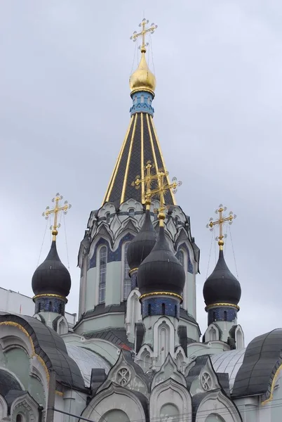 Kerk Van Opstanding Sokolniki Stedelijk Landschap Moskou Rusland — Stockfoto