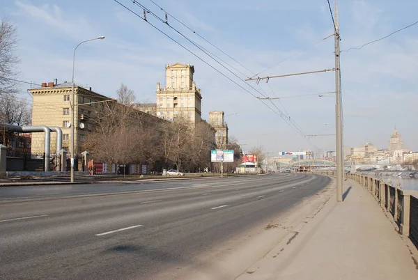 Terraplén Berezhkovskaya Paisaje Urbano Moscú Rusia —  Fotos de Stock