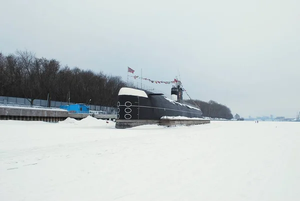 Submarino 396 Embalse Khimki Moscú Rusia — Foto de Stock