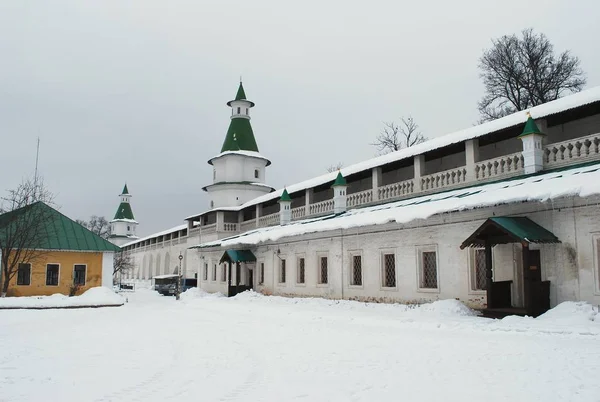 新耶路撒冷修道院 冬季景观 城市Istra 莫斯科地区 俄罗斯 — 图库照片