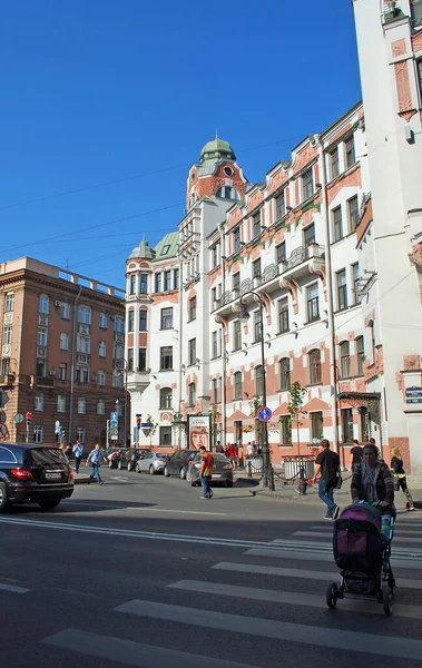 São Petersburgo Rússia Junho 2013 Edifício Residencial Velho Kamennoostrovsky Prospekt — Fotografia de Stock