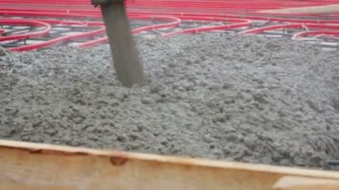 Bir beton zemin ısıtma ile coupler dolgu