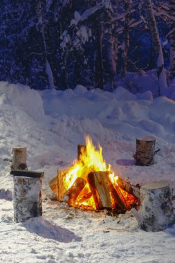 ormanda geceleri kamp ateşi, Seyahat 