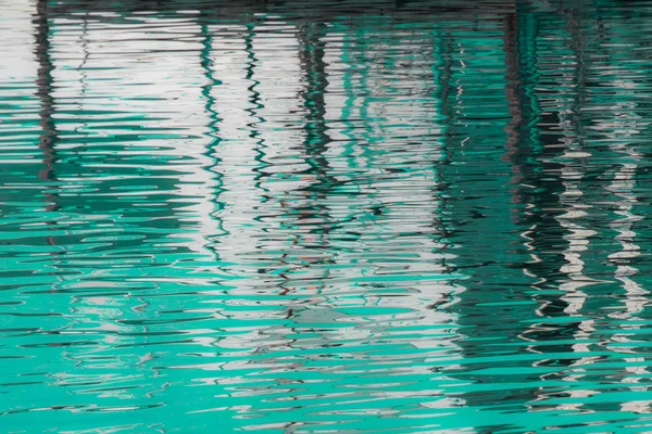 Reflejo Muelle Las Aguas Del Lago Creado Por Luz Del — Foto de Stock