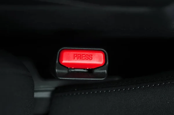 Zapněte bezpečnostní pásy v autě pro vaši bezpečnost Stock Fotografie