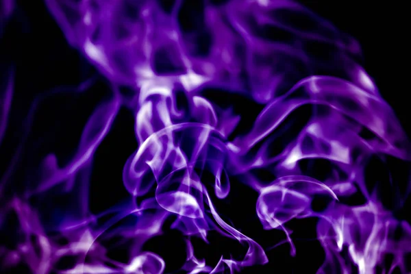 Beautiful Violet Tongues Flame Fire Dance Background Texture — Stock Photo, Image