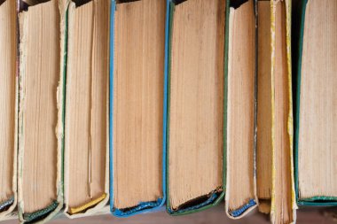 Üstten görünüm eski arka plan doku kitaplar