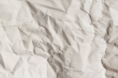 Beyaz buruşuk kağıt arka plan doku