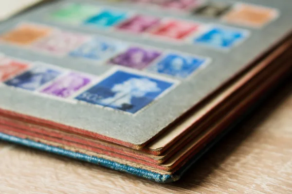 Stamp Collection Album — Stock Photo, Image