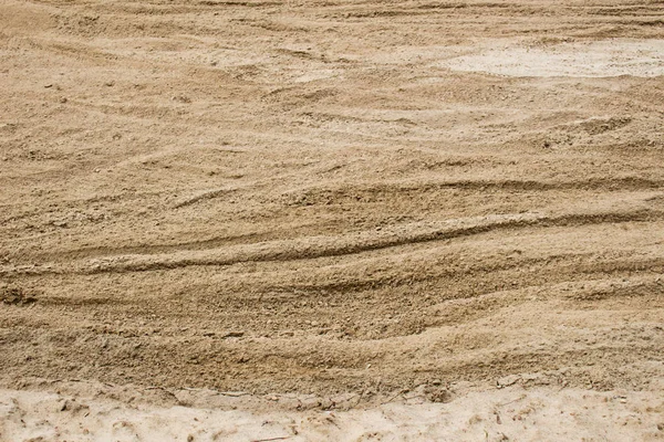 Bandensporen Het Zand — Stockfoto