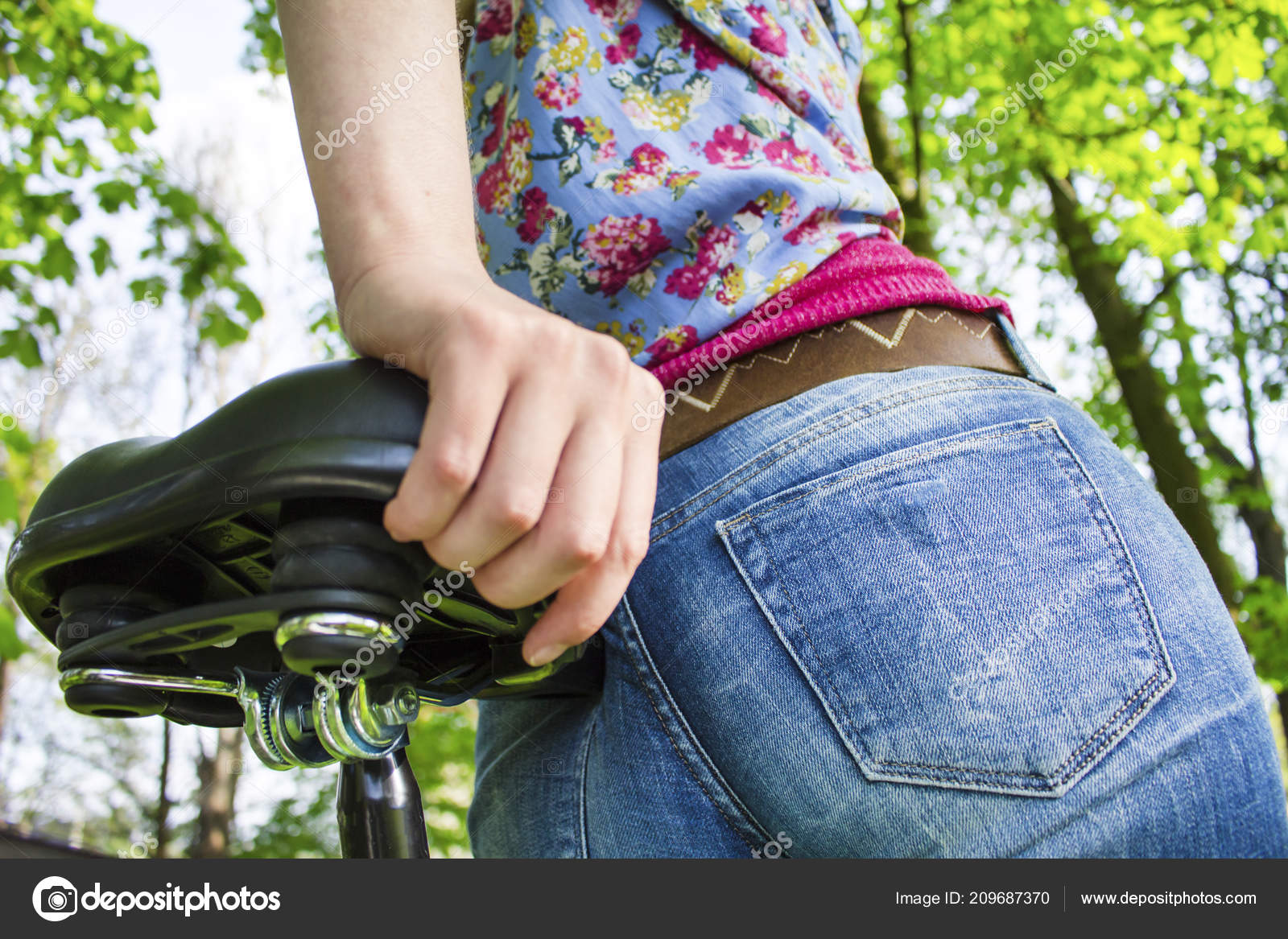 girl biker jeans