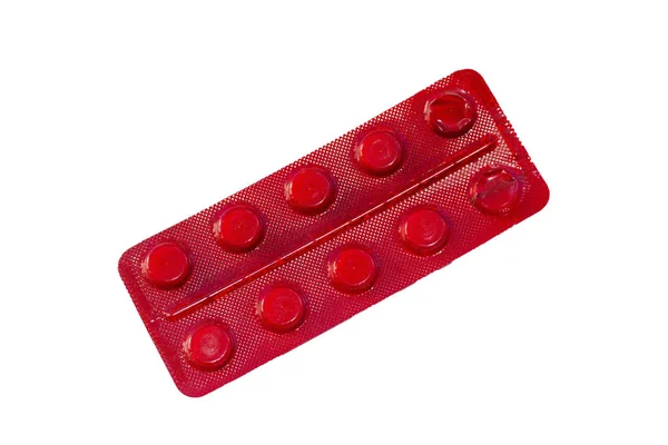 Red Packing Tablets — Stock Photo, Image