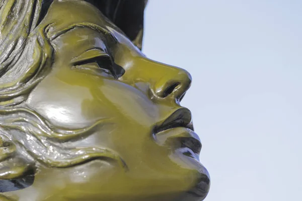 Face Statue Girl Closeup — Stock Photo, Image