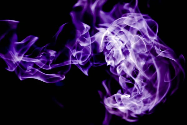 Piękna Fioletowa Języki Ognia Ognia Taniec Tekstura Tło — Zdjęcie stockowe