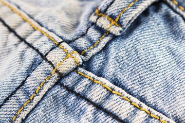 dikişleri mavi kot kumaş artalanları doku