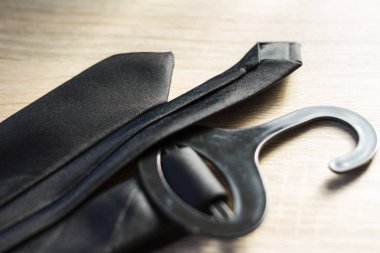 siyah zarif ipek kravat