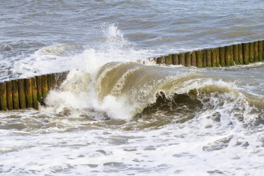 Denizde fırtınalı dalgalar