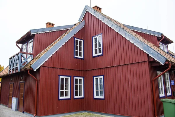 Small Wooden House Beautiful Village — Stock Photo, Image