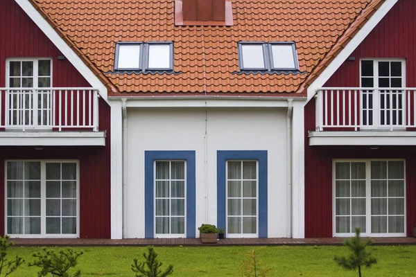 Small Wooden House Beautiful Village — Stock Photo, Image